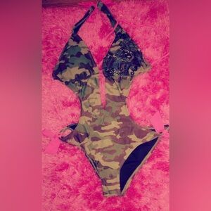 Pink & Camo swimsuit